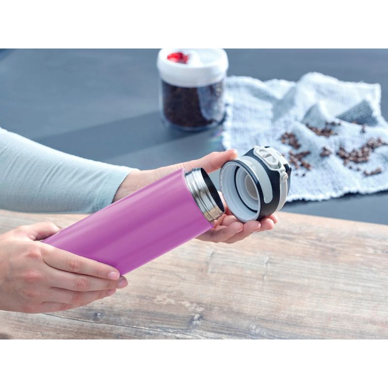 Flip thermal mug 600 ml purple 3274 LEIFHEIT AGD - Produkty/Termosy i kubki termiczne Your Sports Performance