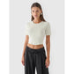 Women's crop top slim plain 4F 4FRAW24TTSHF2581-47S *Kategoria tymczasowa Your Sports Performance