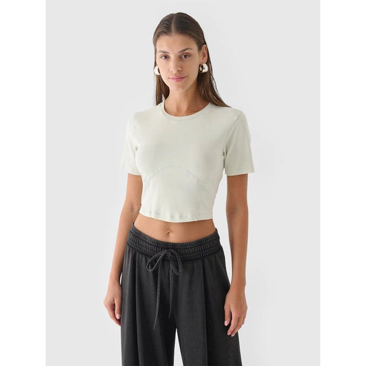 Women's crop top slim plain 4F 4FRAW24TTSHF2581-47S *Kategoria tymczasowa Your Sports Performance