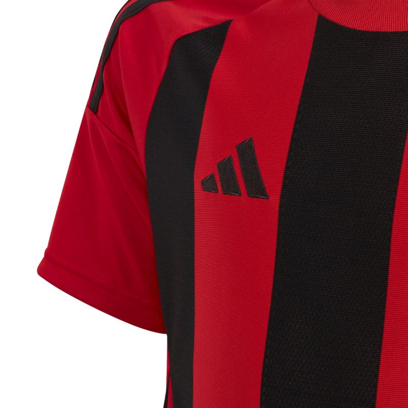 adidas Striped 24 Kids T-Shirt Red and Black IW2131 In preparation Your Sports Performance
