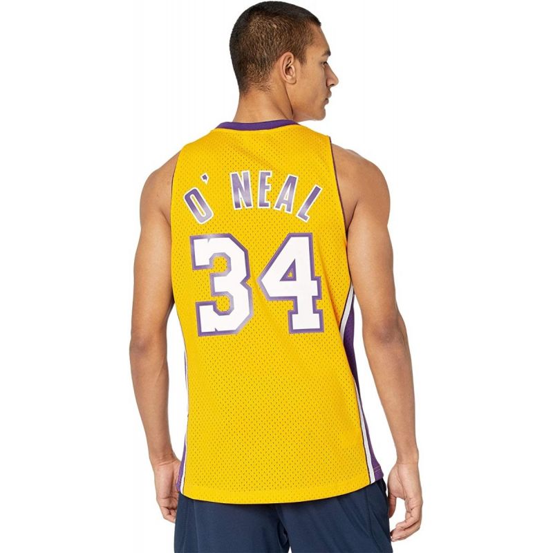 Mitchell &amp; Ness Los Angeles Lakers NBA Swingman Home Jersey Lakers 99 Shaquille O`Neal SMJYGS18179-LALLTGD99SON Clothing/Lifestyle/T-shirts/Mitchell & Ness Your Sports Performance