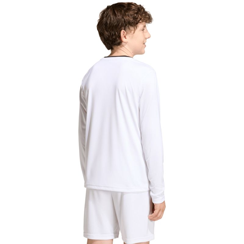 adidas Entrada 26 Long Sleeve Jersey Kids’ Shirt, White, KF5874