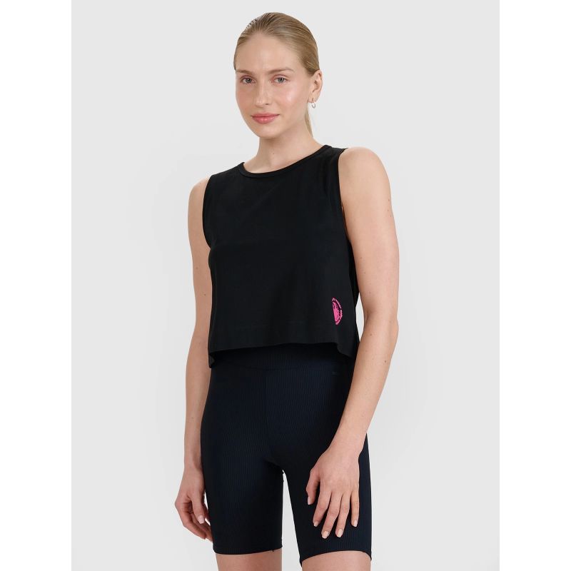 Women's regular printed top 4F 4FWSS25TSLEF118-20S *Kategoria tymczasowa Your Sports Performance
