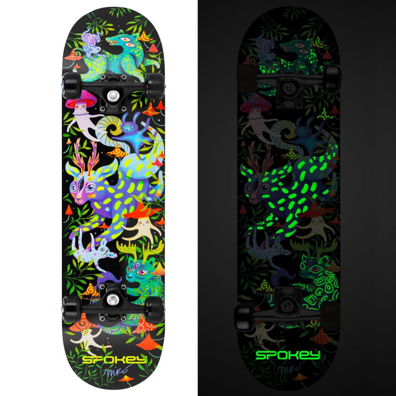 Spokey skateboard with glowing graphics Ollie SPK-942542 Accessories/Skating Your Sports Performance