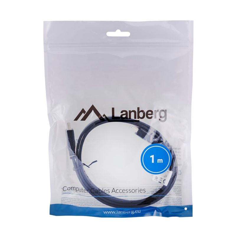 Lanberg CA-HDMI-21CU-0010-BK cable (HDMI M - HDMI M; 1m; black) Kable i adaptery/Kable HDMI Your Sports Performance
