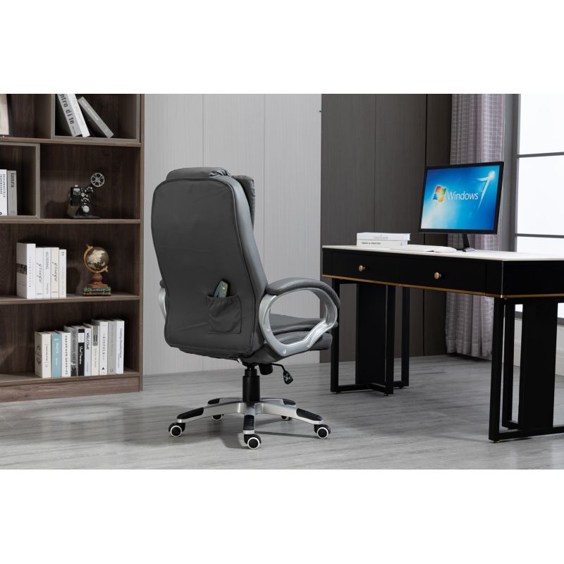 Activejet Heated Massage Office Chair YK7304 Gray Fotele/Fotele biurowe Your Sports Performance