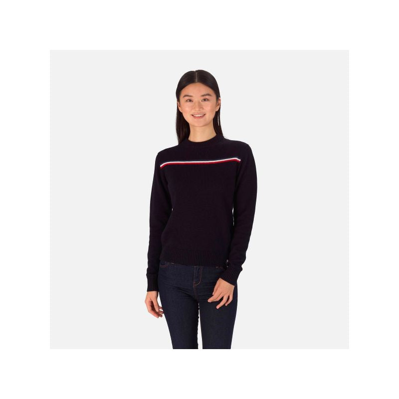 ROSSIGNOL W Audrine Knit navy blue sweater Rossignol