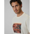 Men's regular printed T-shirt 4F 4FRSS26TTSHM4238-11S