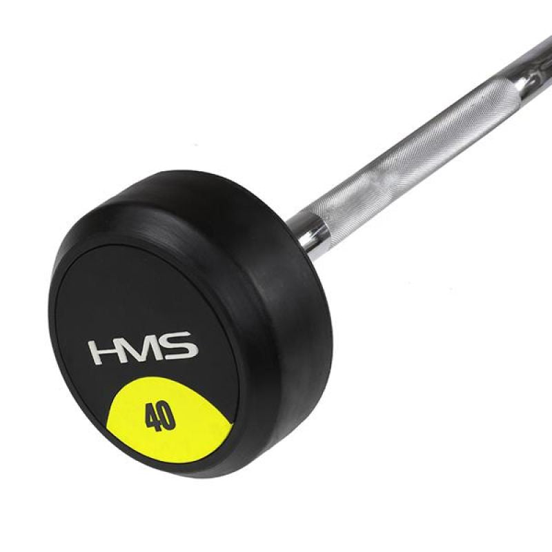 Barbell / Fixed neck Rubberized GSL-40 40 KG HMS Accessories/Training equipment Your Sports Performance