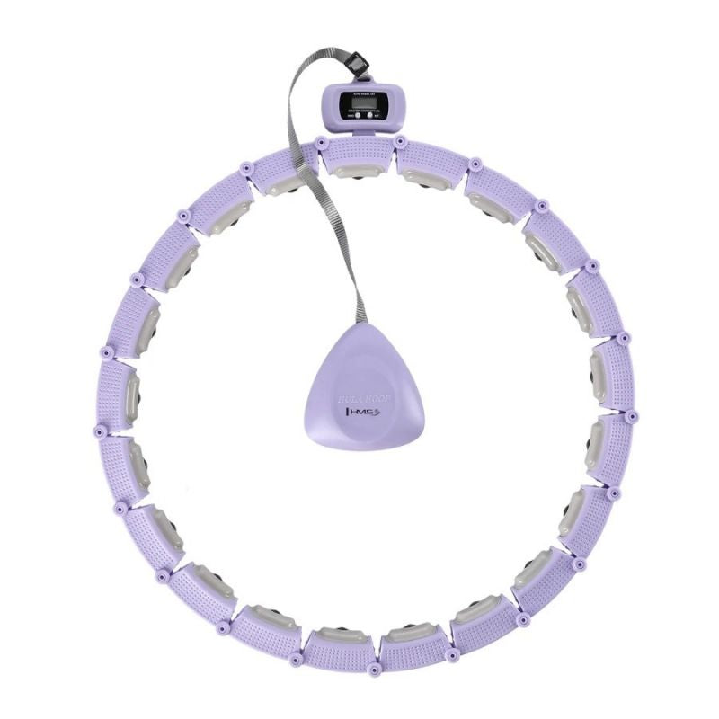 Hula hoop HMS HHM14 with magnets, weight and counter purple In preparation Your Sports Performance