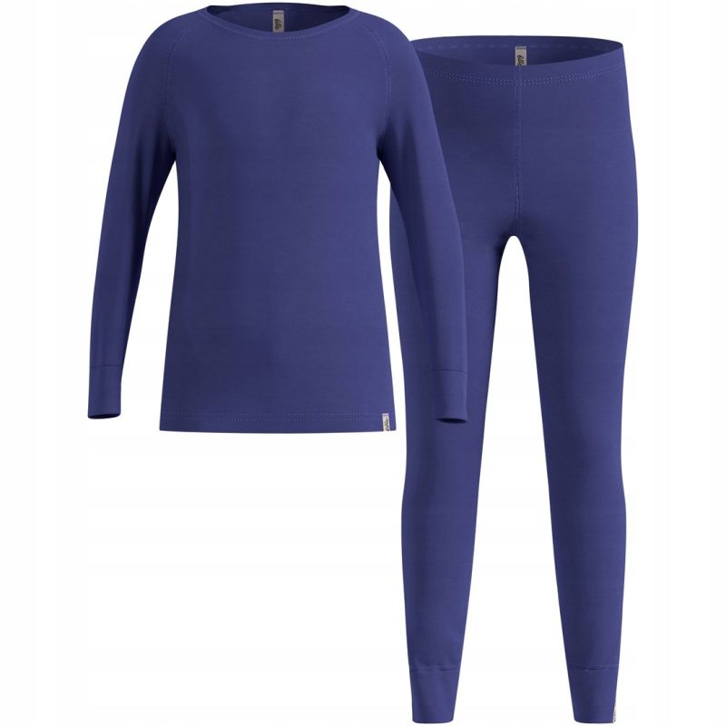 Thermal underwear - Odlo Set long MERINO 200 size 128cm Blue Odzież militarna/Bielizna termoaktywna Your Sports Performance
