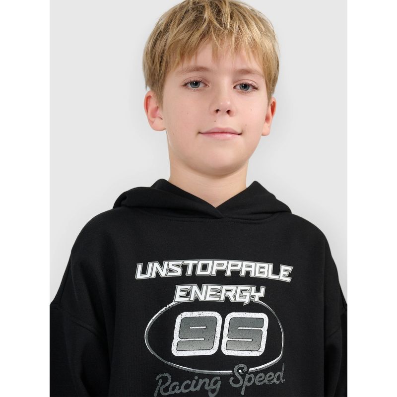 Boy's loose sweatshirt with hood 4F 4FJRSS26TSWSM2814-20S