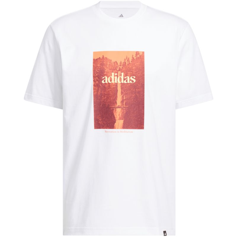 Men's adidas Waterfall Graphic T-shirt white KH0398