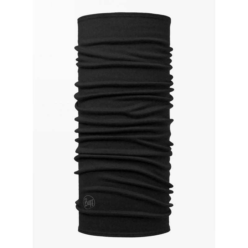 BUFF MERINO MIDWEIGHT SOLID BLACK bandana Odzież militarna/Chusty, arafatki, kominy Your Sports Performance