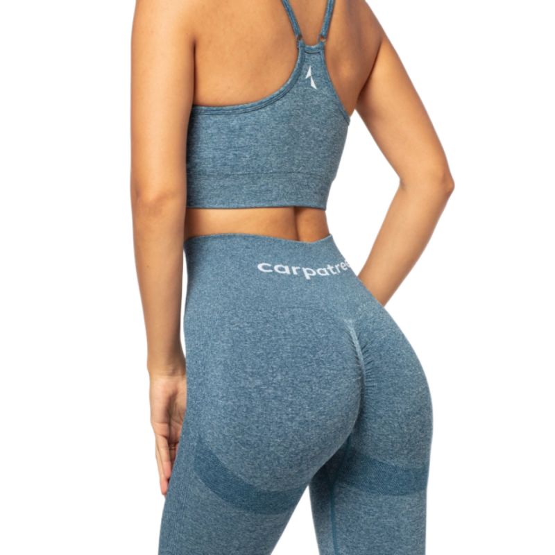 Carpatree Allure Blue Melange Seamless Sports Bra - CP-ASB-BM-BLUE Odzież/Odzież na co dzień Your Sports Performance