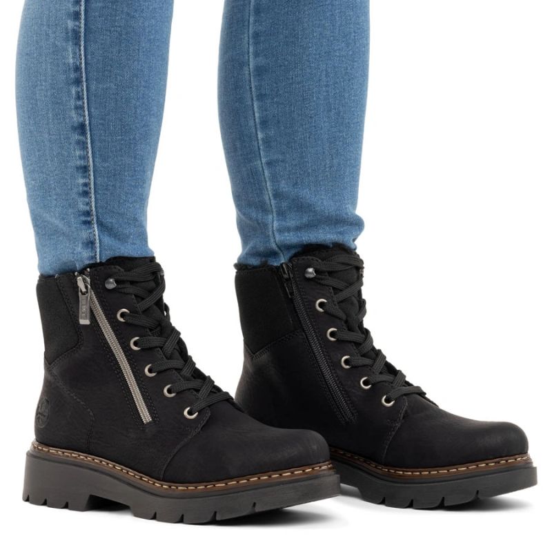 Comfortable Women’s Black Hiking Boots Rieker 76720-00