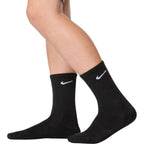 Nike Everyday Cush Crew Kids Socks 6 Pairs Black SX6910 010