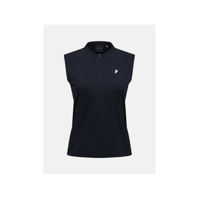 PEAK PERFORMANCE Women's T-shirt W Mountainbreath Sleveless Polo color black