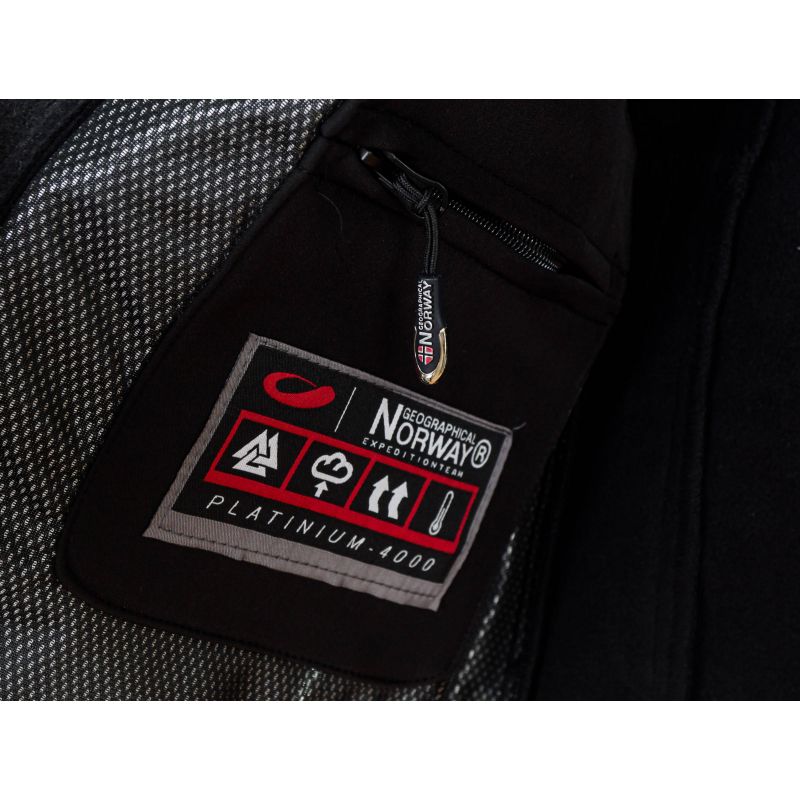 Geographical Norway Techno Softshell M WU6068-GN-BLACK jacket Clothing/Outdoor/Geographical Norway Your Sports Performance
