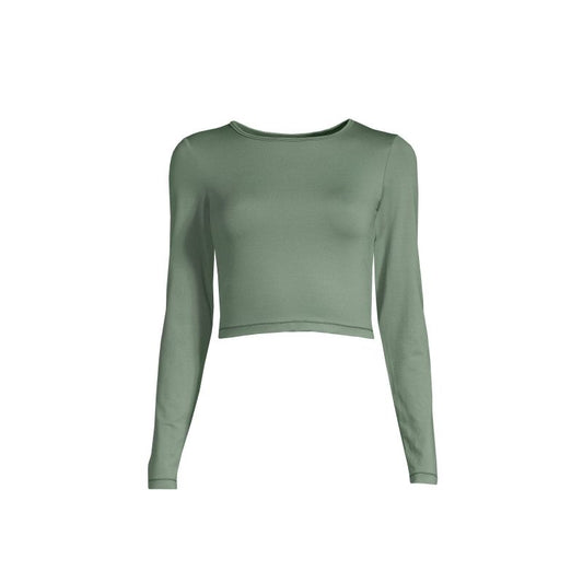 CASALL Crop Long Sleeve dusty green T-shirt Import z PMSport Your Sports Performance