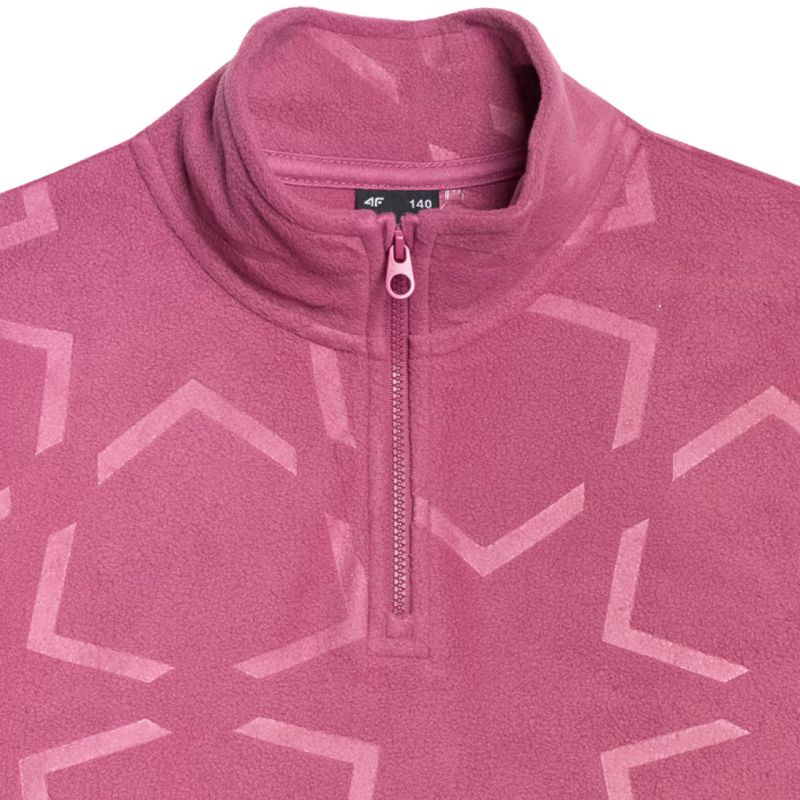 Fleece for girls 4F F342 dark pink 4FJWAW25TFLEF342 53A 4f