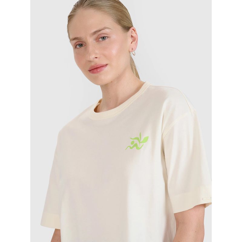 Women's regular printed T-shirt 4F 4FWSS25TTSHF1967-11S 4f