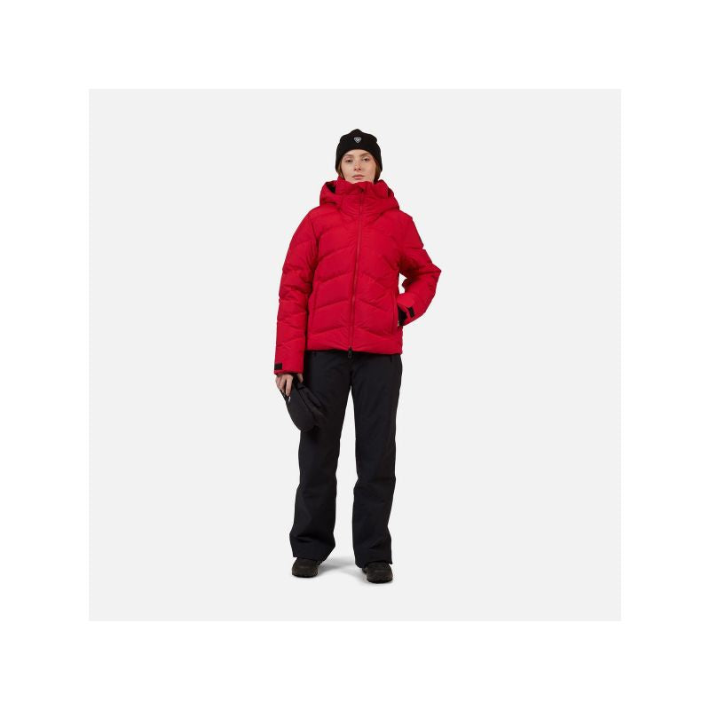 ROSSIGNOL W WISPILE RIPSTOP DOWN JKT women's ski jacket red