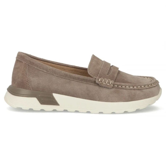 Women's beige leather platform loafers Filippo DP7528 Filippo