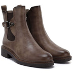 Women's ankle boots, insulated, brown, M.Daszyński SA252-7