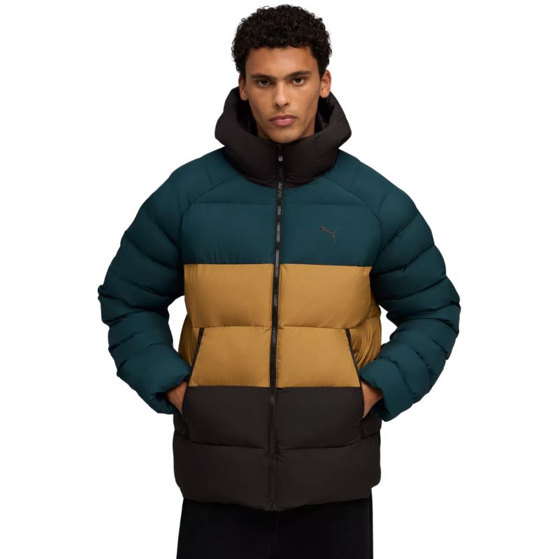 Puma Mono Hooded Men's Jacket Green-Brown-Black 688367 75 In preparation Your Sports Performance