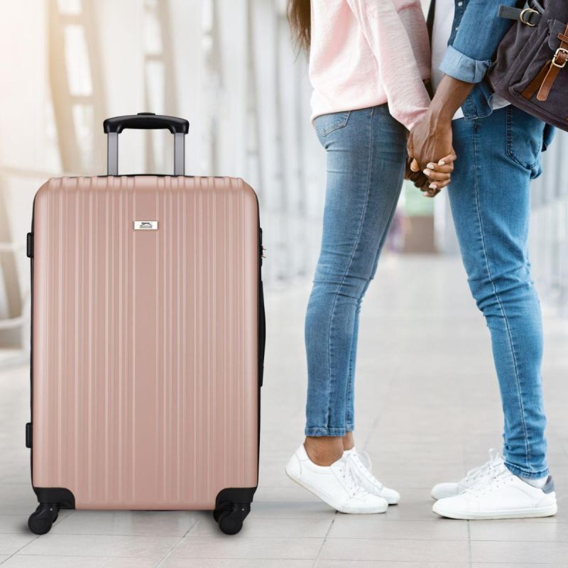 SET OF 2 SUITCASE 18 AND 26 INCHES SLAZENGER ROSE GOLD Accessories Your Sports Performance
