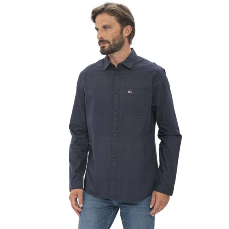 Tommy Jeans Tjm Essential Poplin Shirt M DM0DM11870 Clothing/Lifestyle/T-shirts/Tommy Hilfiger Tommy Hilfiger