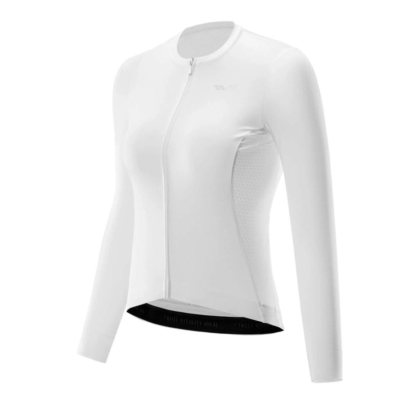 Rockbros 15210006003 TVI Women's Cycling Jersey Long Sleeve S - White