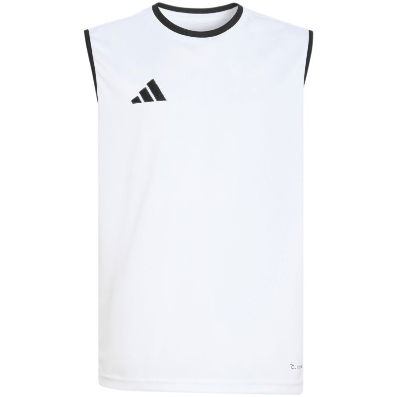 Kids' adidas Entrada 26 Sleeveless Jersey, White, KB3935