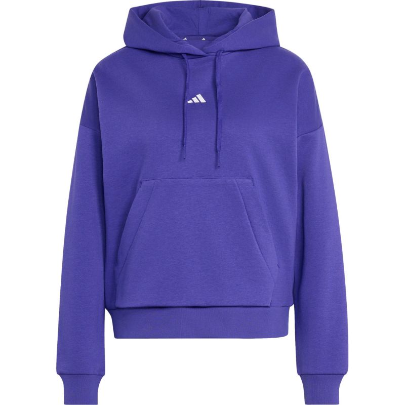 Women's adidas Essentials Small Logo Feel Cozy Hoodie Purple KF8402