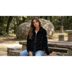Geographical Norway TOFURE BLACK DB LADY 0124 Women's Fleece Jacket (WZ8142F/GN-BLACK)