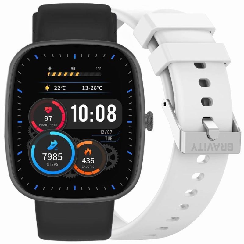 Smartwatch Gravity Black 2 Straps GT18-10 Smartwatche/Gravity Your Sports Performance