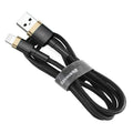 BASEUS USB/LIGHTNING CAFULE CABLE 2.4A 1M GOLD-BLUE In preparation Your Sports Performance