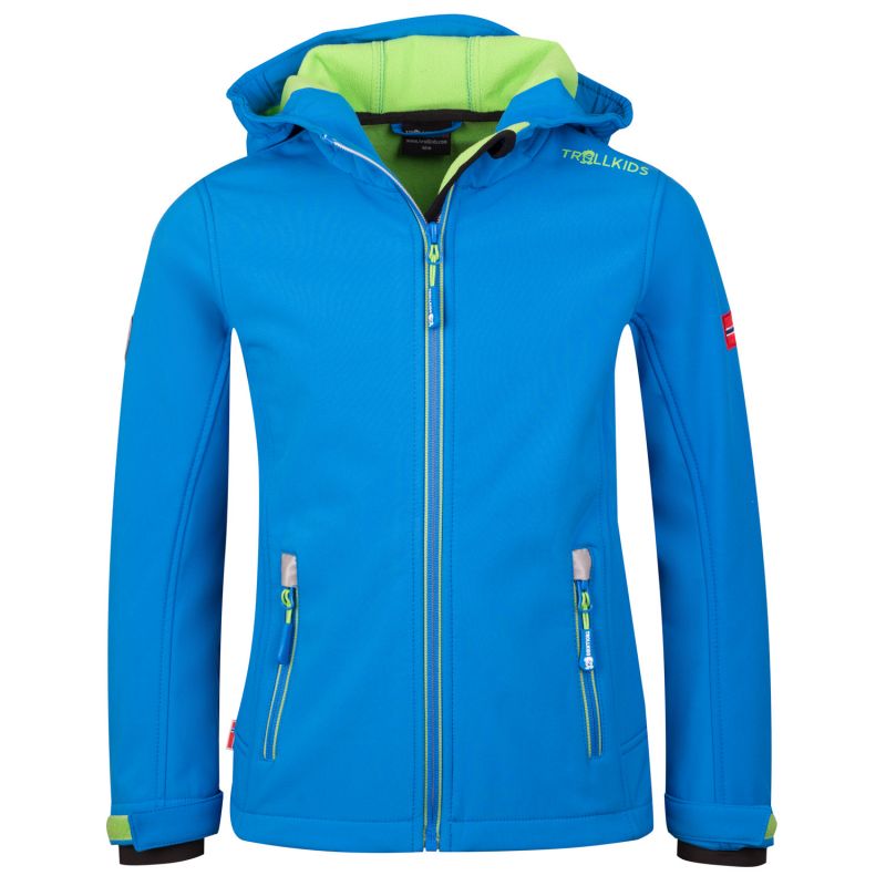 TrollKids Kids Trollfjord Jacket medium blue/green waterproof blue (161-106) In preparation Your Sports Performance