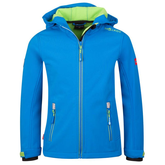 TrollKids Kids Trollfjord Jacket medium blue/green waterproof blue (161-106) In preparation Your Sports Performance