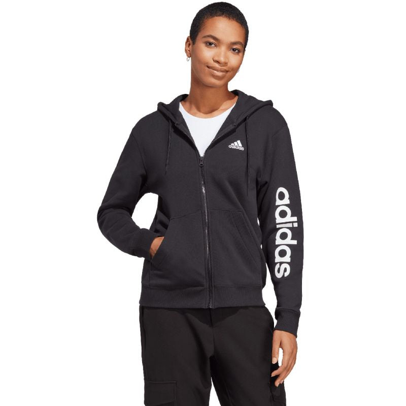 adidas Essentials Linear Full-Zip French Terry Hoodie W IC6863 Clothing/Lifestyle/adidas Adidas