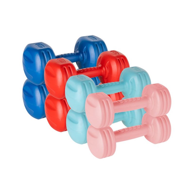 Bituminous dumbbell set 20kg (2x1kg + 2x2kg + 2x3kg + 2x4kg), REBEL ACTIVE To be categorized Your Sports Performance