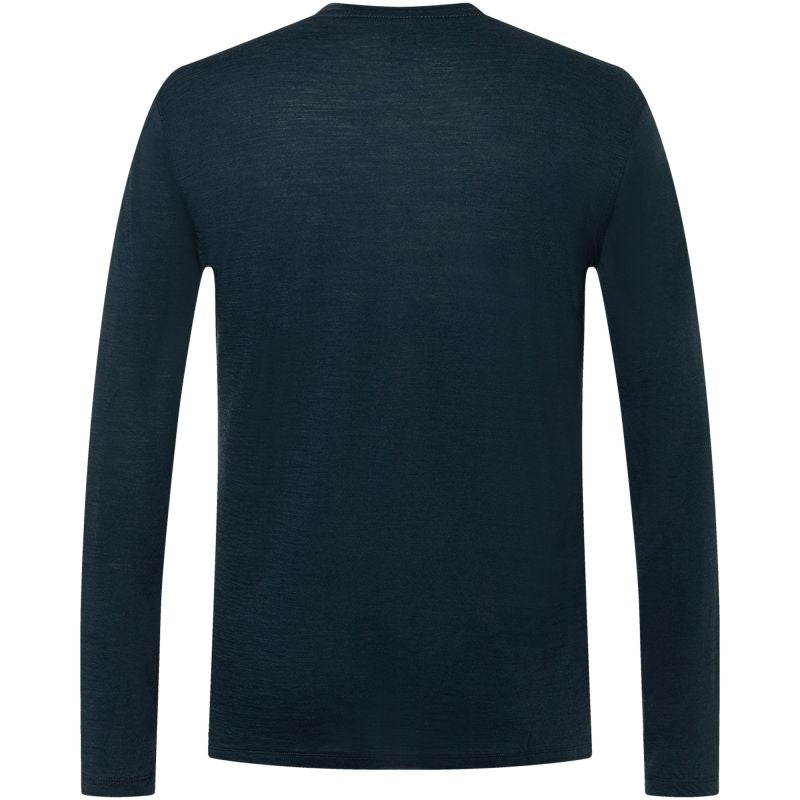 Men's SUPER.NATURAL M CROSS COUNTRY LOGO LS Long-Sleeve Shirt navy