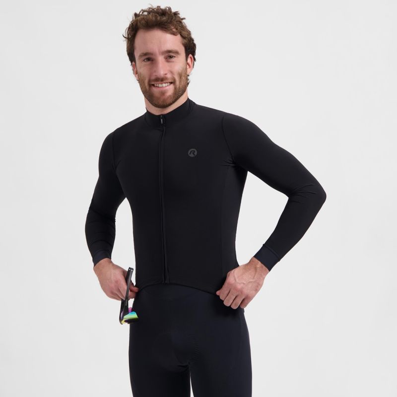 Rogelli SIGNATURELIGHT long sleeve t-shirt black 3XL Rogelli/Rower/Men/Koszulki Długi Rękaw Your Sports Performance