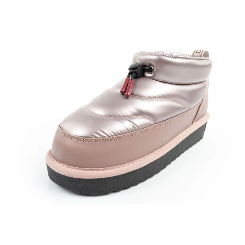 D.Franklin women's snow boots winter fashionable insulated ankle boots rose gold D.Franklin