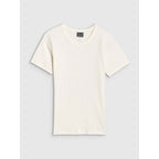Women's slim ribbed t-shirt 4F 4FWSS25TTSHF1968-11S *Kategoria tymczasowa Your Sports Performance