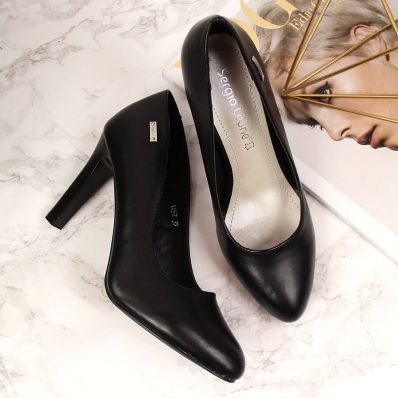 Black high heel pumps by Sergio Leone Footwear/Lifestyle/Sergio Leone Your Sports Performance