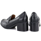 Women's black high-heeled lords shoes M.Daszyński MR2201D-3A To be categorized Your Sports Performance