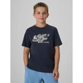 Boys' regular-fit graphic T-shirt 4F 4FJRAW26TTSHM4349-22S