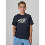 Boys' regular-fit graphic T-shirt 4F 4FJRAW26TTSHM4349-22S
